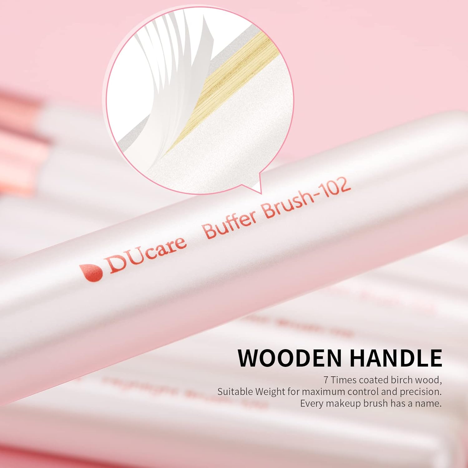 DUcare Juego de brochas de maquillaje profesionales, 27 piezas, bro...