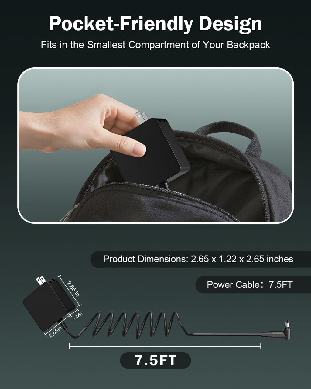 Cargador de portátil Superer para Asus Vivobook, Zenbook y más seri...