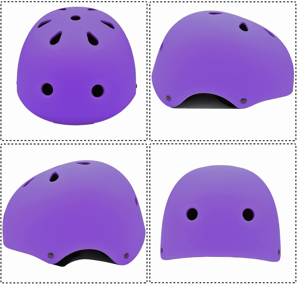 Juego de casco para niños con rodilleras, coderas y muñequeras, cas...