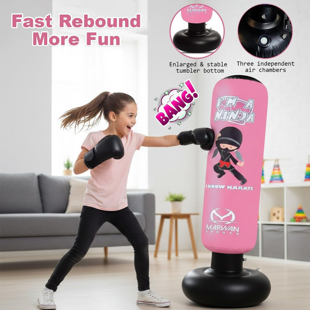 Marwan Sports Ninja - Saco de boxeo para niños, juguete sensorial i...