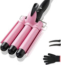 TOP4EVER Rizador de 3 barriles, herramienta de pelo de 1 pulgada, r...