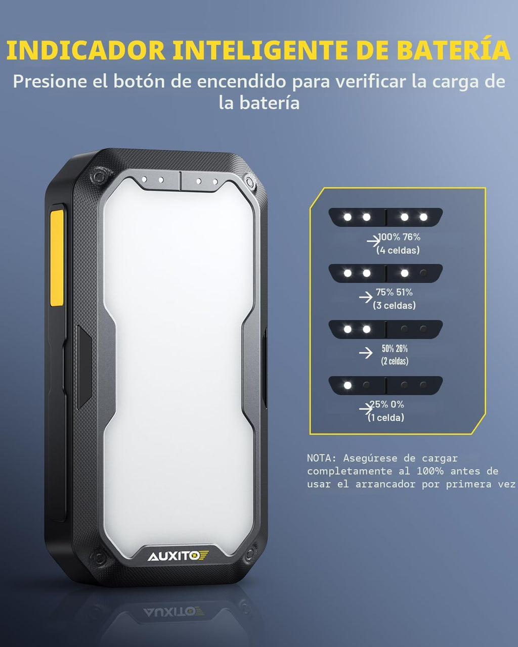 AUXITO Arrancador Portátil - Arrancador de Batería de Coche de 4000...