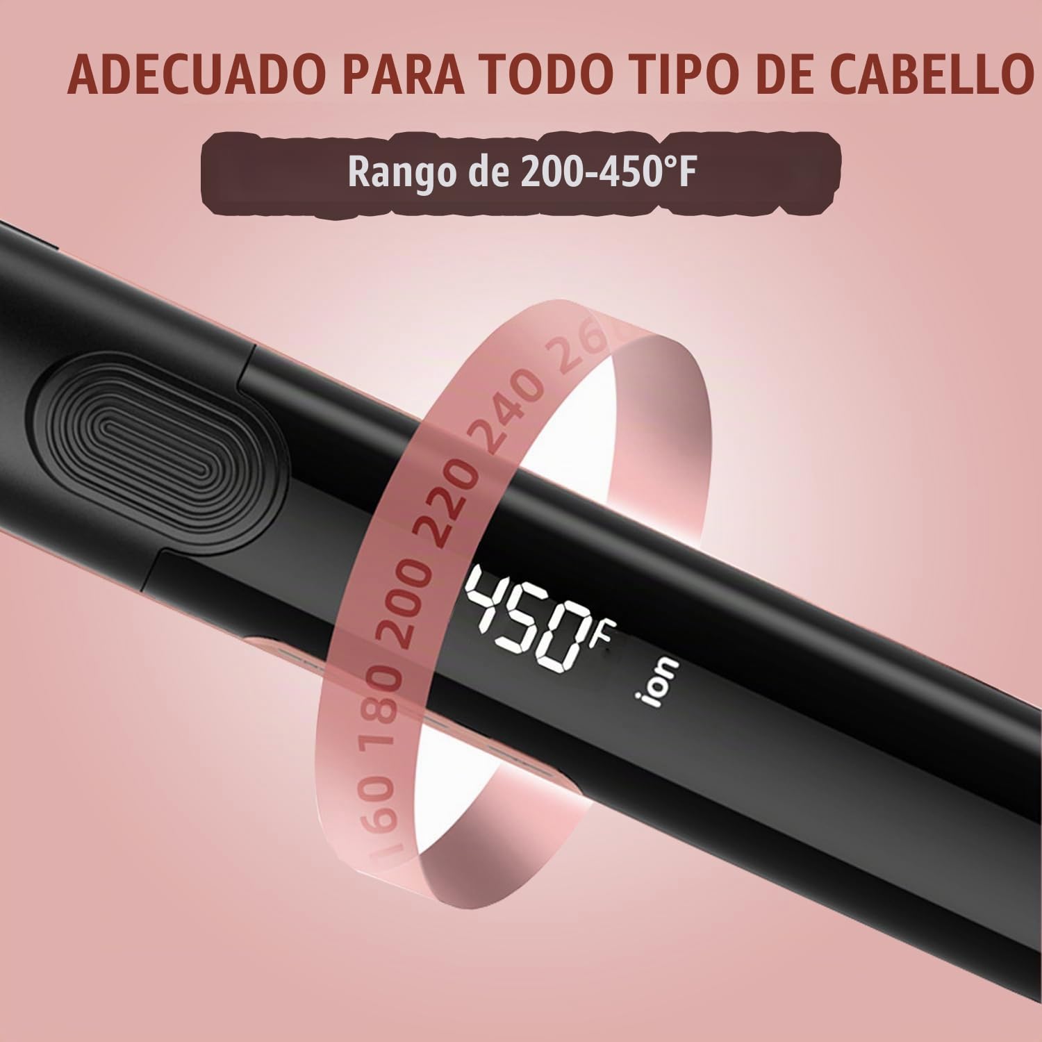 Rizador alisador de pelo de hierro plano MBHAIR 2 en 1, cerámica 1\...