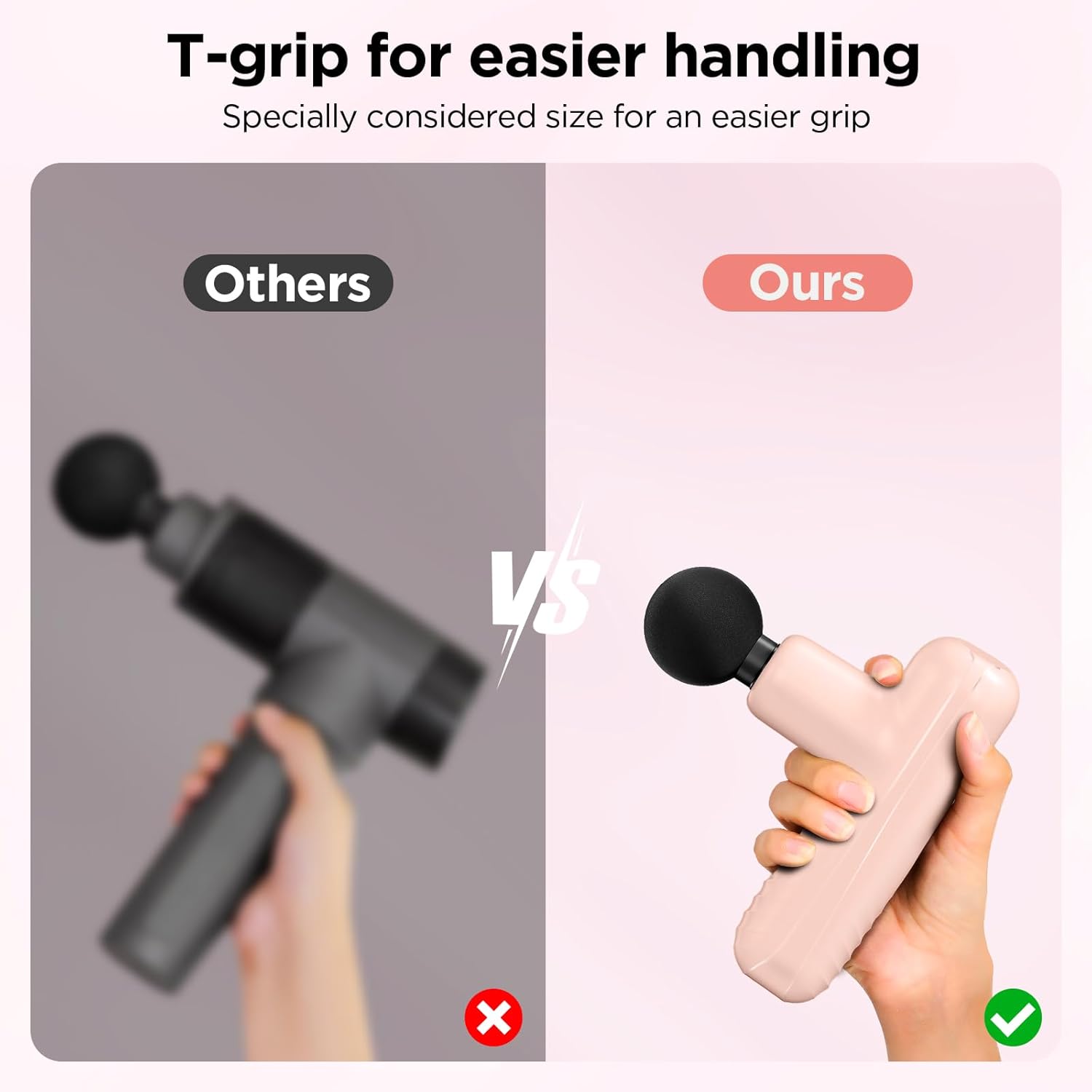 PENJOY Mini pistola de masaje, potente masajeador muscular de mano...