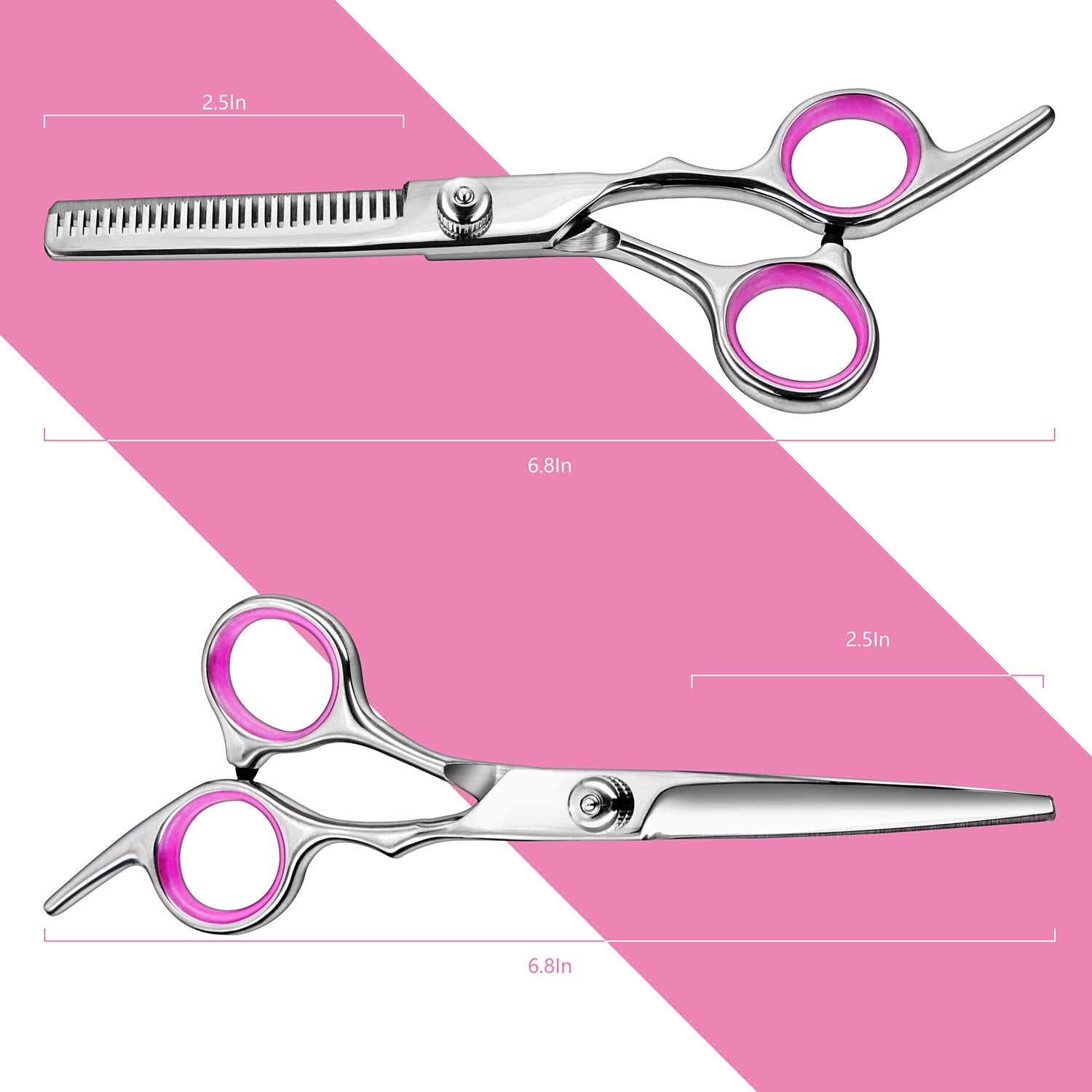Fcysy Tijeras de corte de cabello, tijeras de peluquería profesiona...