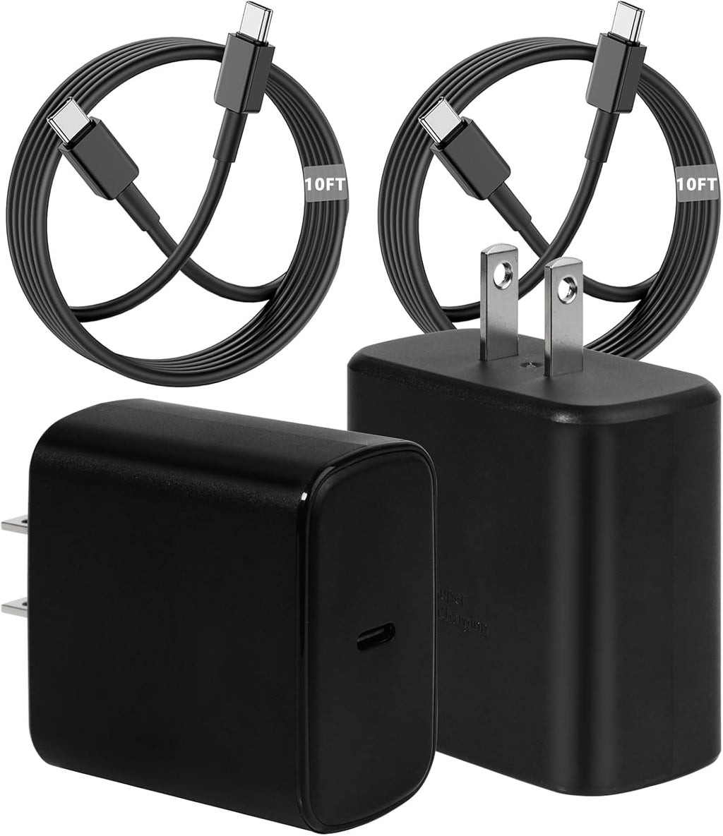 Cargador USB C rápido para Samsung, cargador Samsung de 45 W, bloqu...