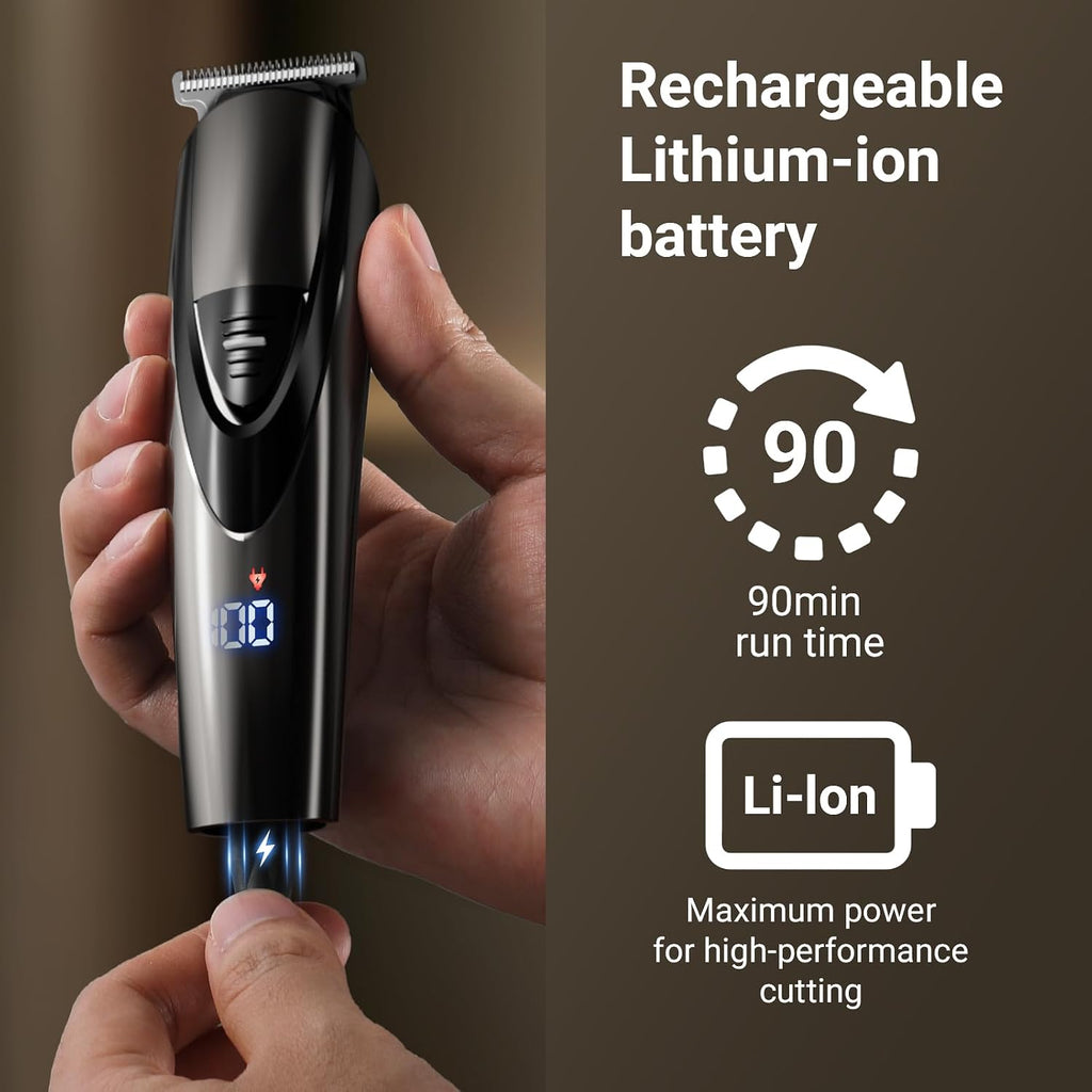 SHPAVVER ETHUP Recortadora de barba recargable para hombres: cortap...