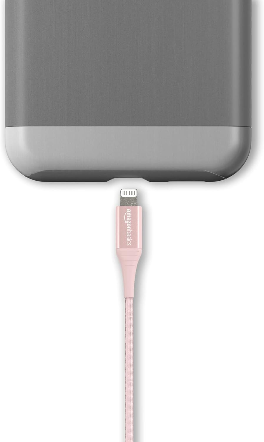 Amazon Basics - Cable Lightning de nailon trenzado doble a USB, col...