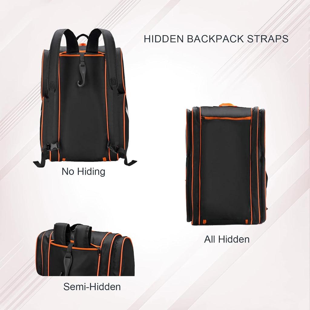 TILDOSAC Bolsa de pickleball \u2013 Bolsa grande de paleta para 4 p...