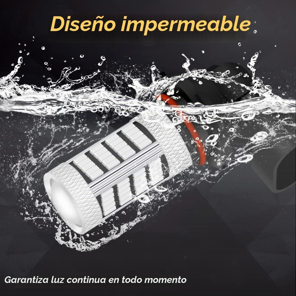 GLOFE Bombillas LED de alta potencia de 92 SMD 10000 K azul profund...