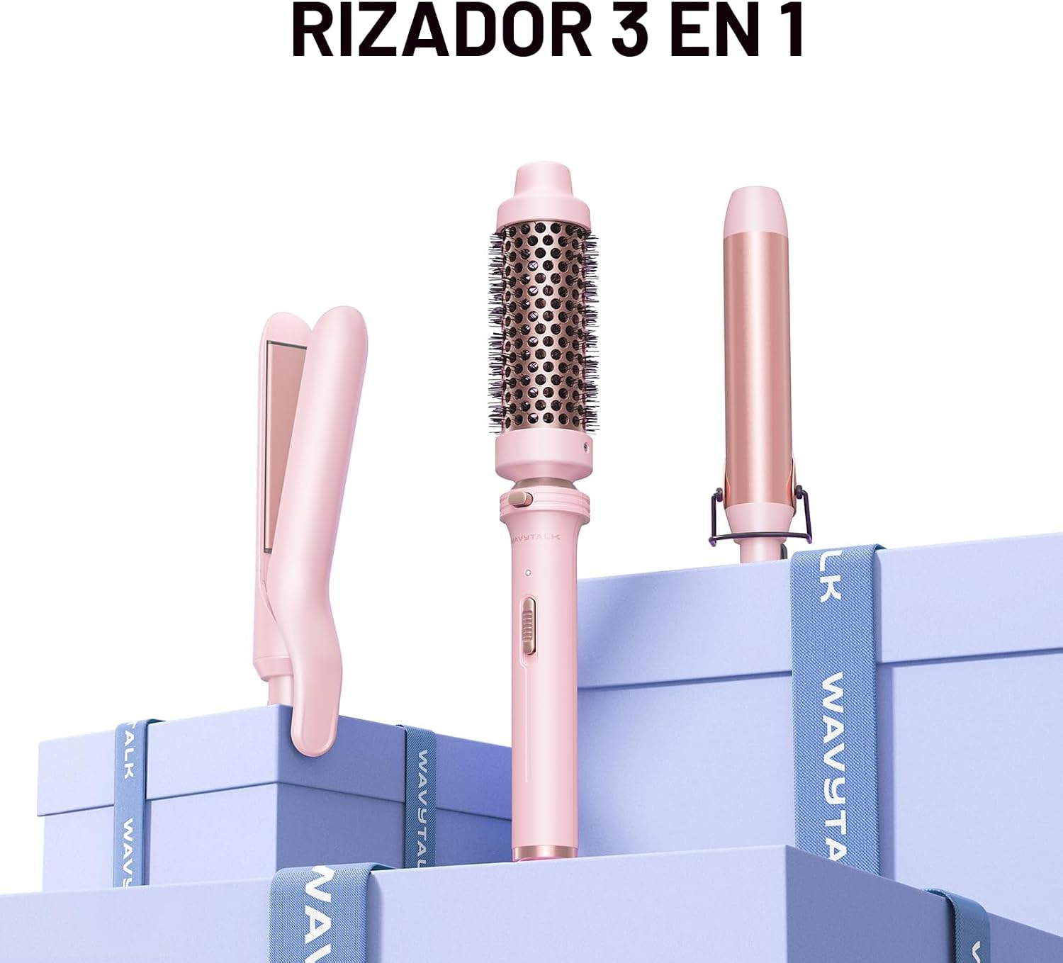 Wavytalk Juego de Rizadores 3 en 1, Rizos Múltiples, Juego de Rizad...