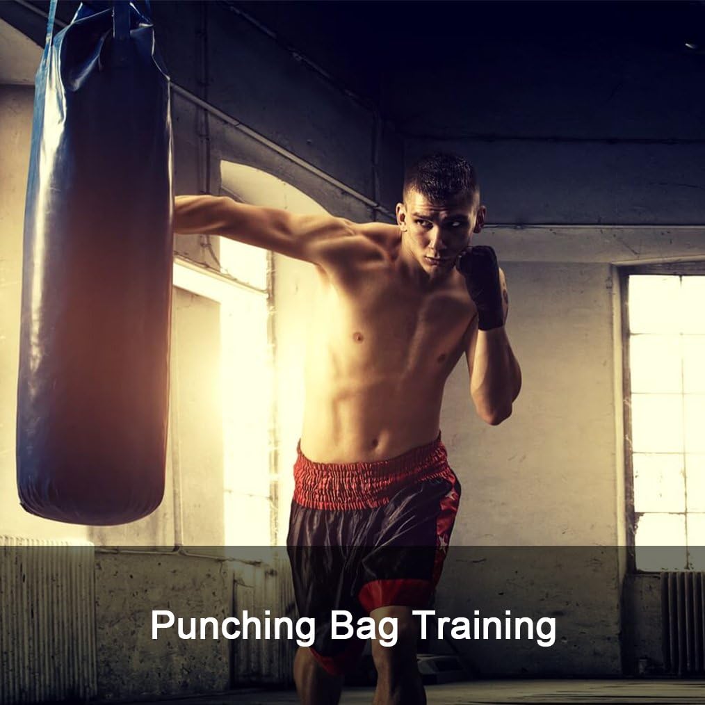ZooBoo Guantes de MMA, guantes de boxeo de medio dedo, mitones de M...