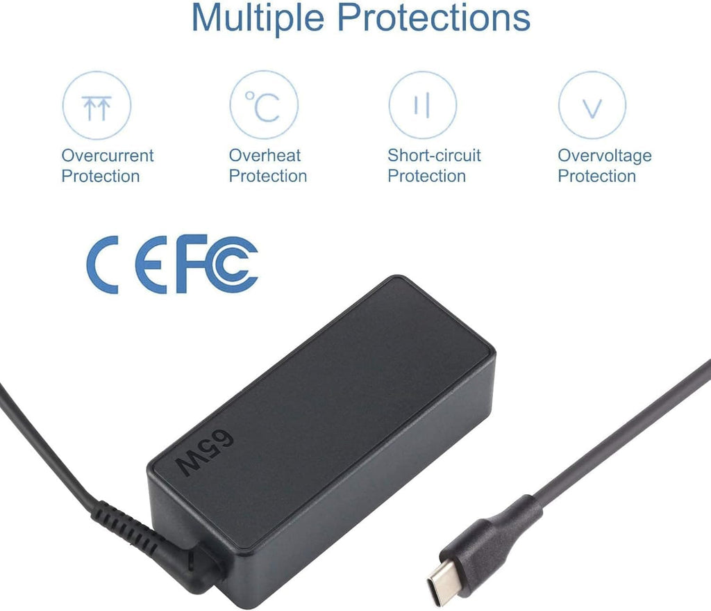 Cargador USB C de 45 W para portátil compatible con Chromebook 100e...
