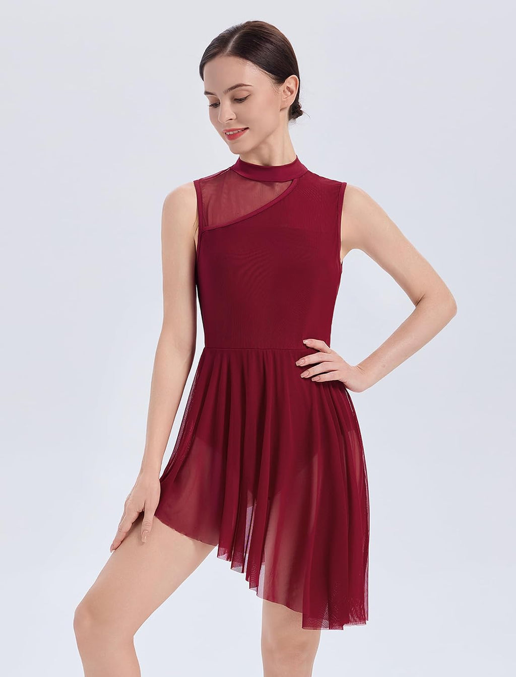 AFAVOM Vestido de baile lírico para mujer, disfraces de baile conte...