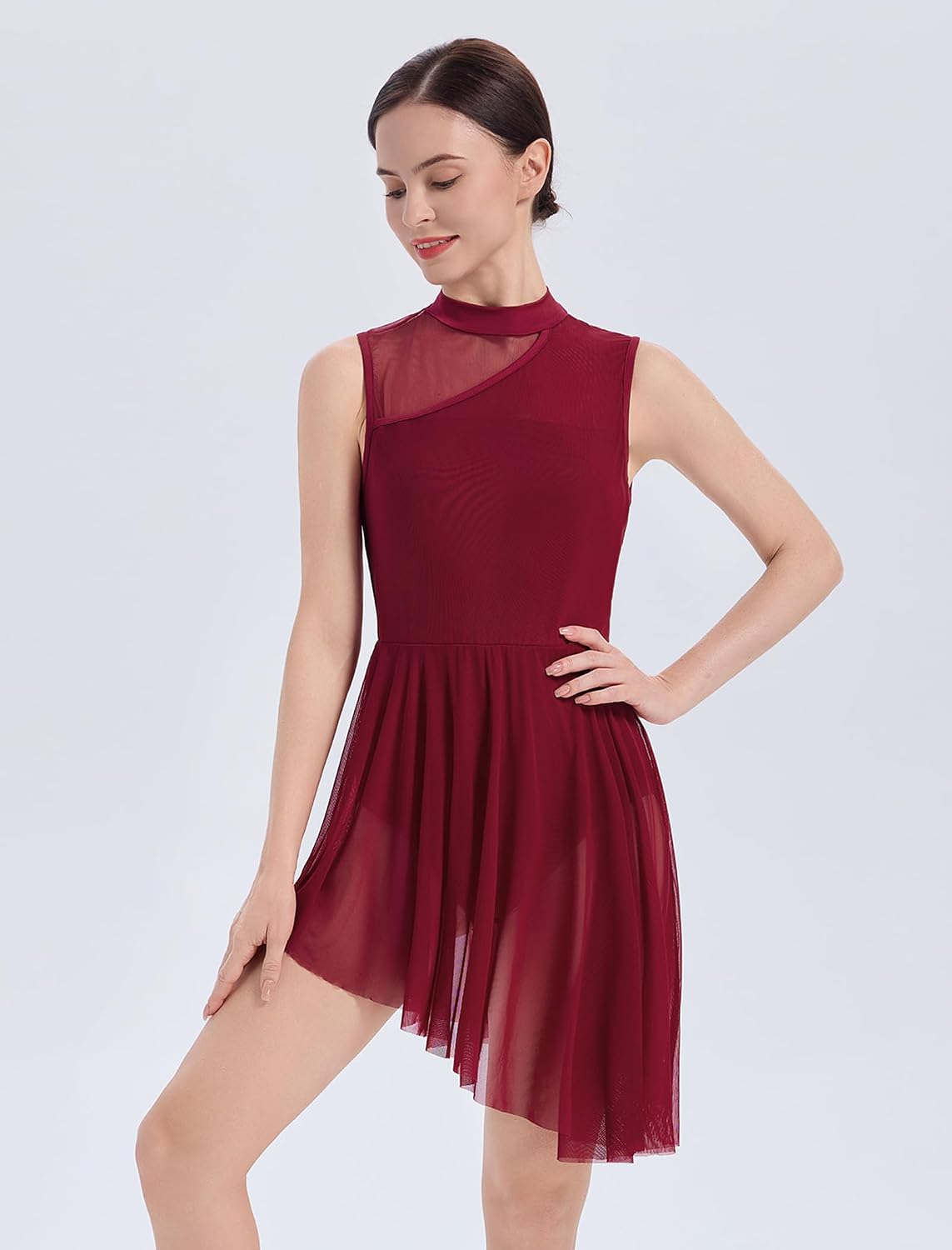 AFAVOM Vestido de baile lírico para mujer, disfraces de baile conte...