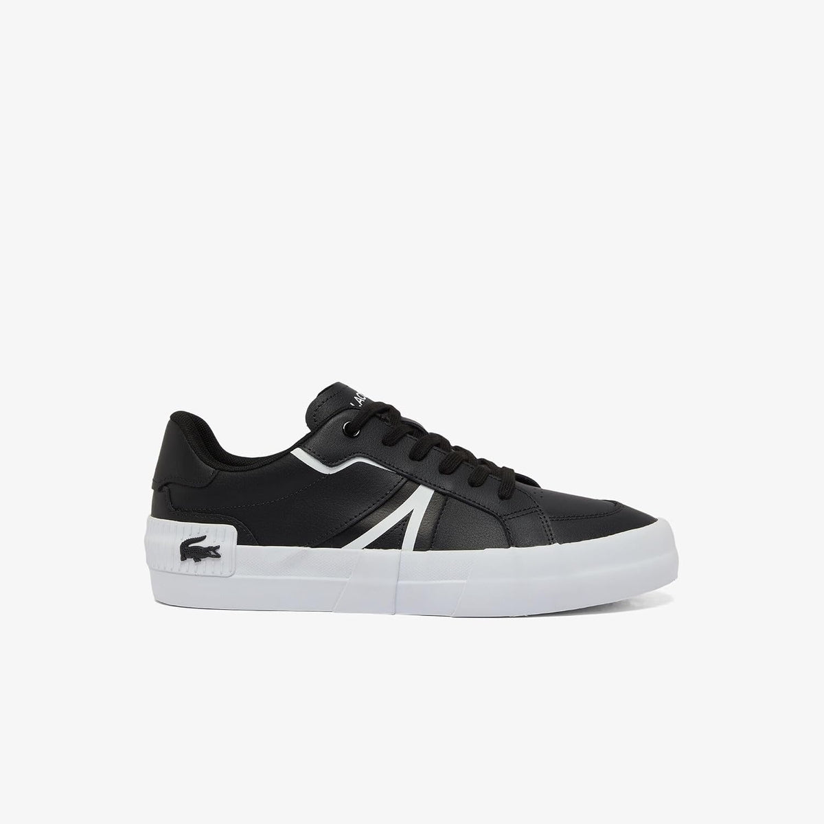 Lacoste Tenis L004 para hombre, negro\/blanco, 11.5