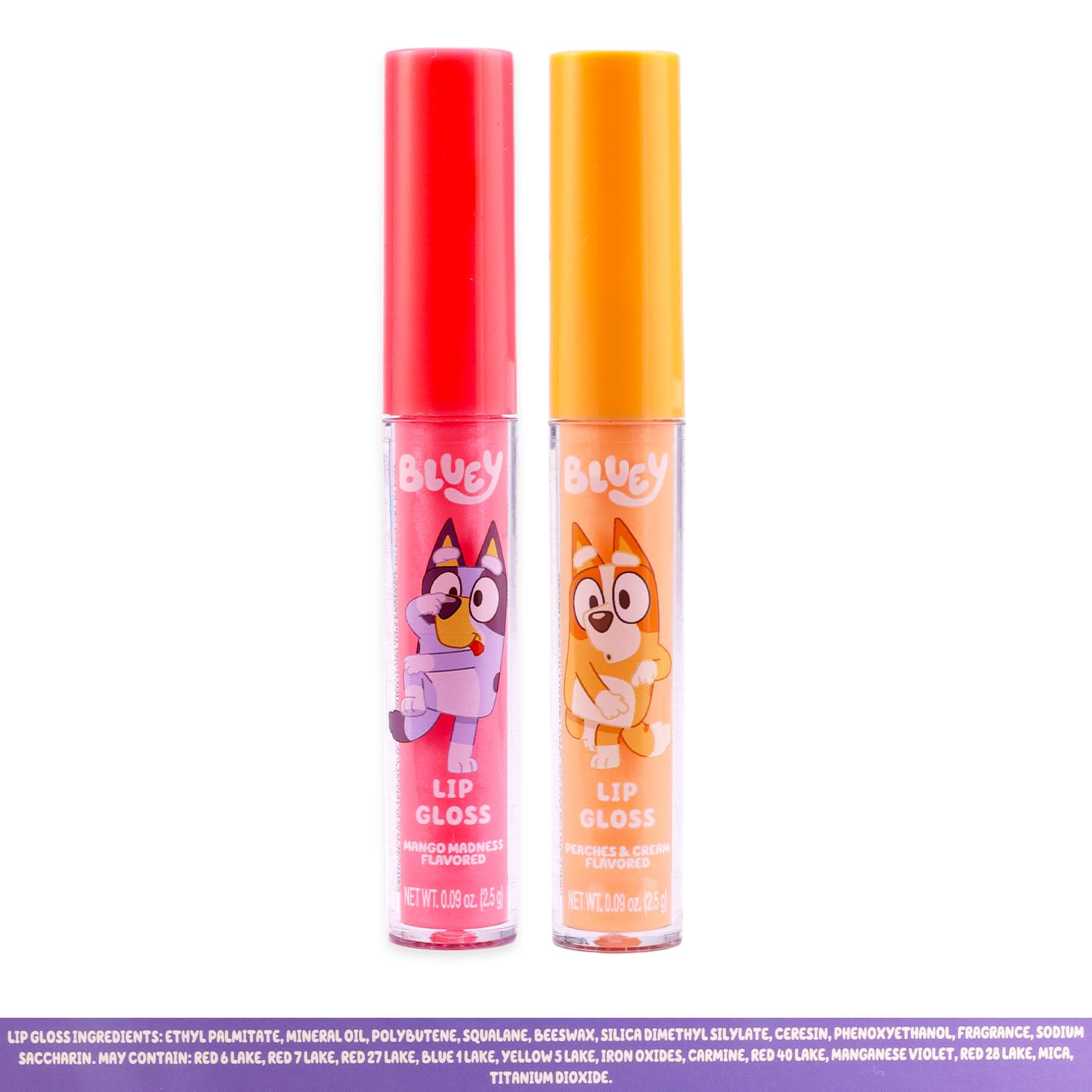 Bluey Beauty Set - Paquete de maquillaje con paleta de brillo de oj...