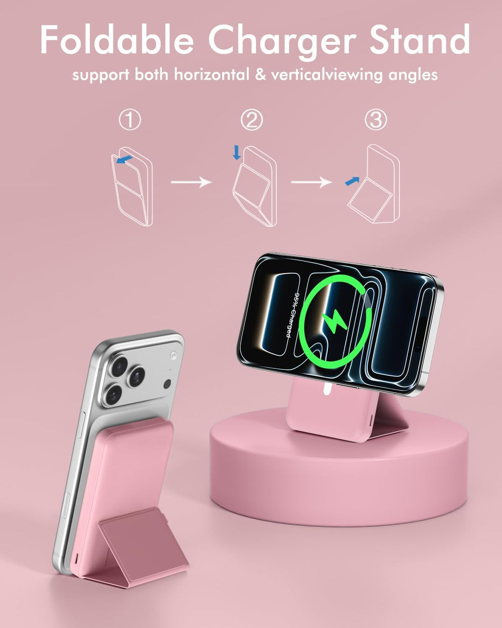 podoru para Magsafe Paquete de baterías, banco de energía magnético...