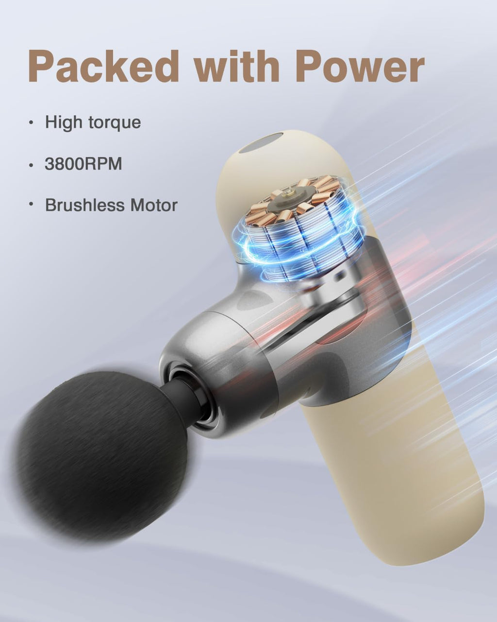 Morelax Mini Massage Gun Deep Tissue, Portable Percussion Muscle Ma...