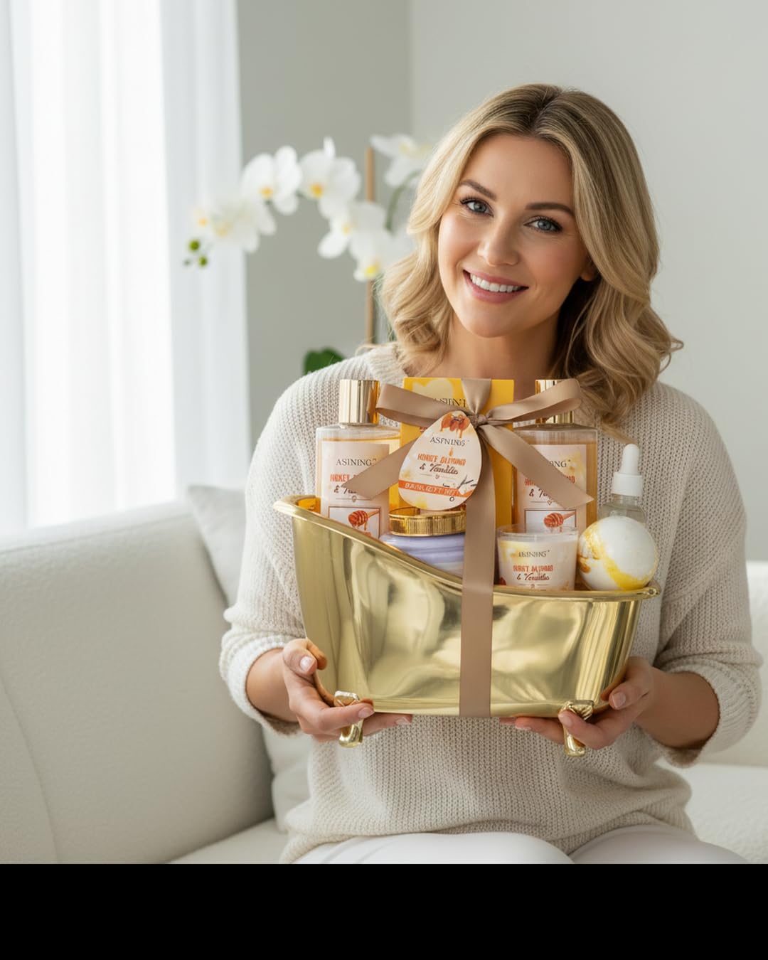 Cestas de regalo de spa para mujeres y hombres, juegos de baño de a...
