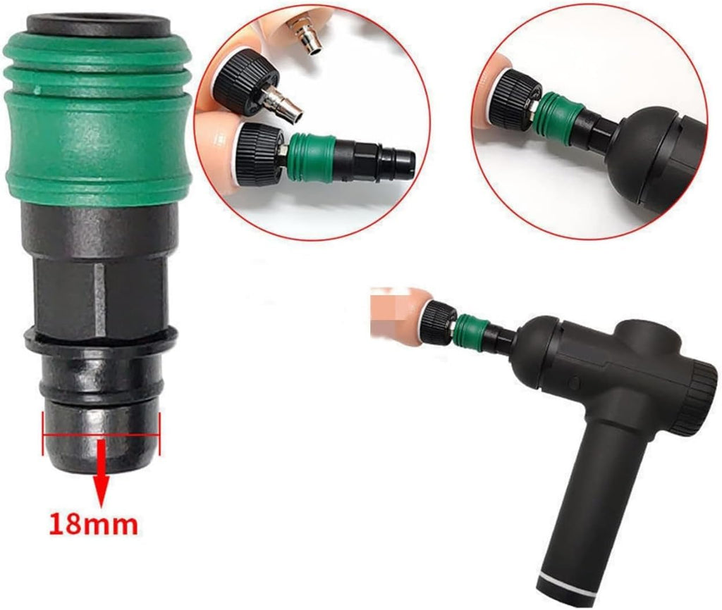 NUHUi Adaptador de pistola de fascia de 12\/0.709 in con bloqueo de...