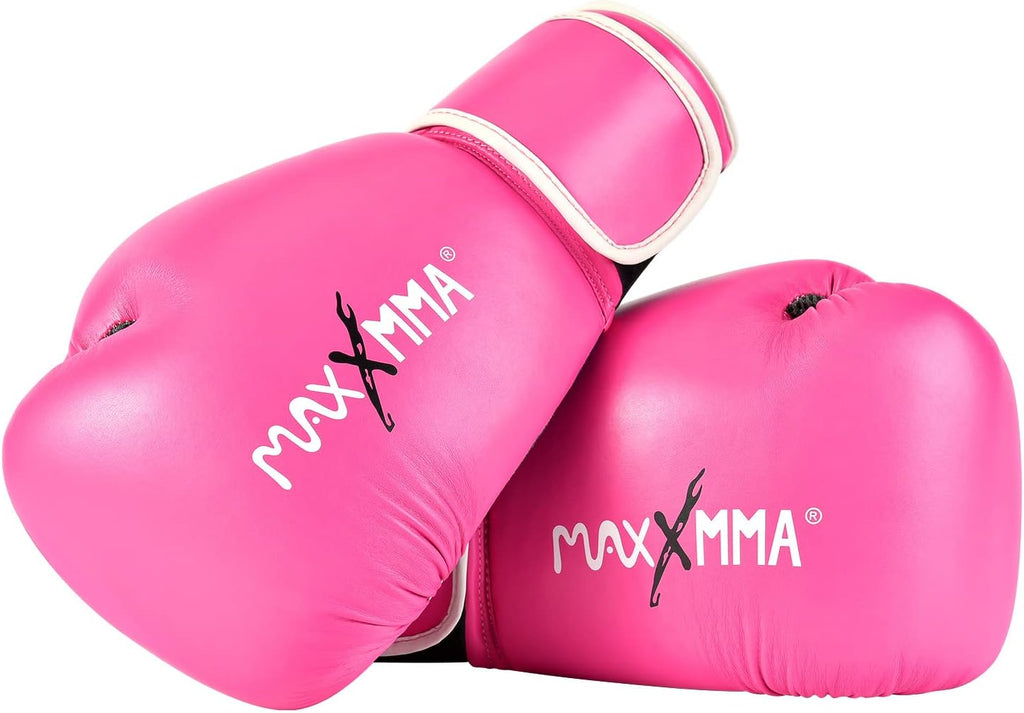 MaxxMMA Guantes de boxeo de estilo profesional para hombres y mujer...
