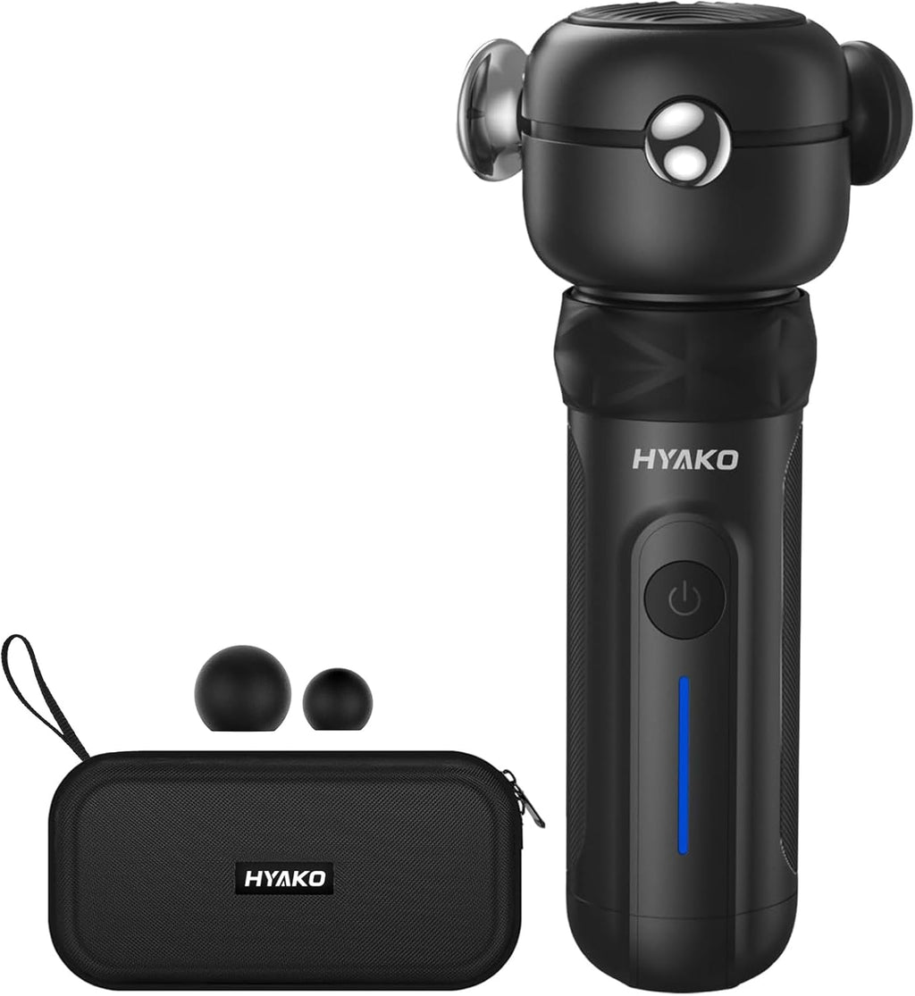 HYAKO SE Pistola de masaje de terapia muscular, masajeador de vibra...
