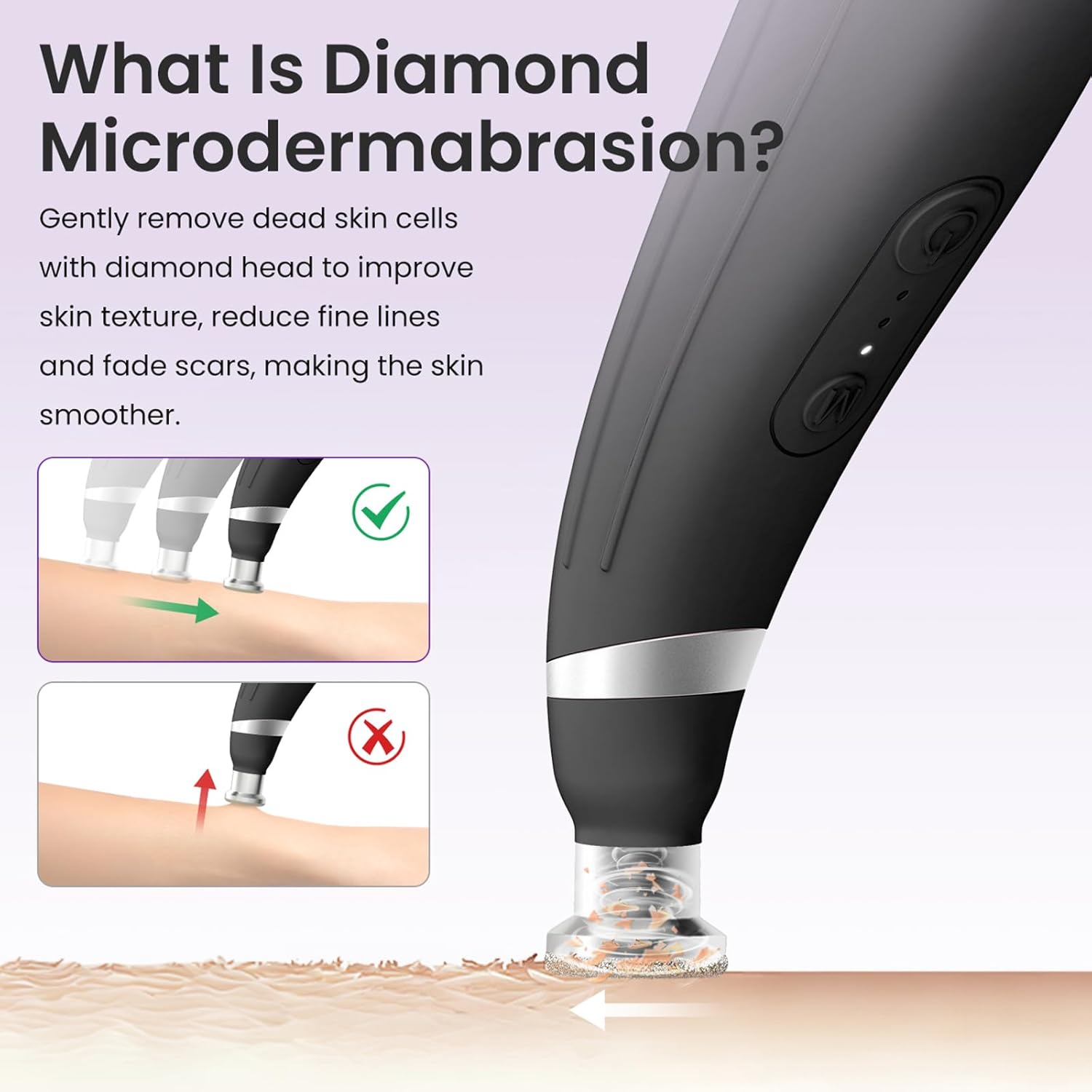 Máquina de microdermoabrasión con diamante, UNOISETION herramienta...