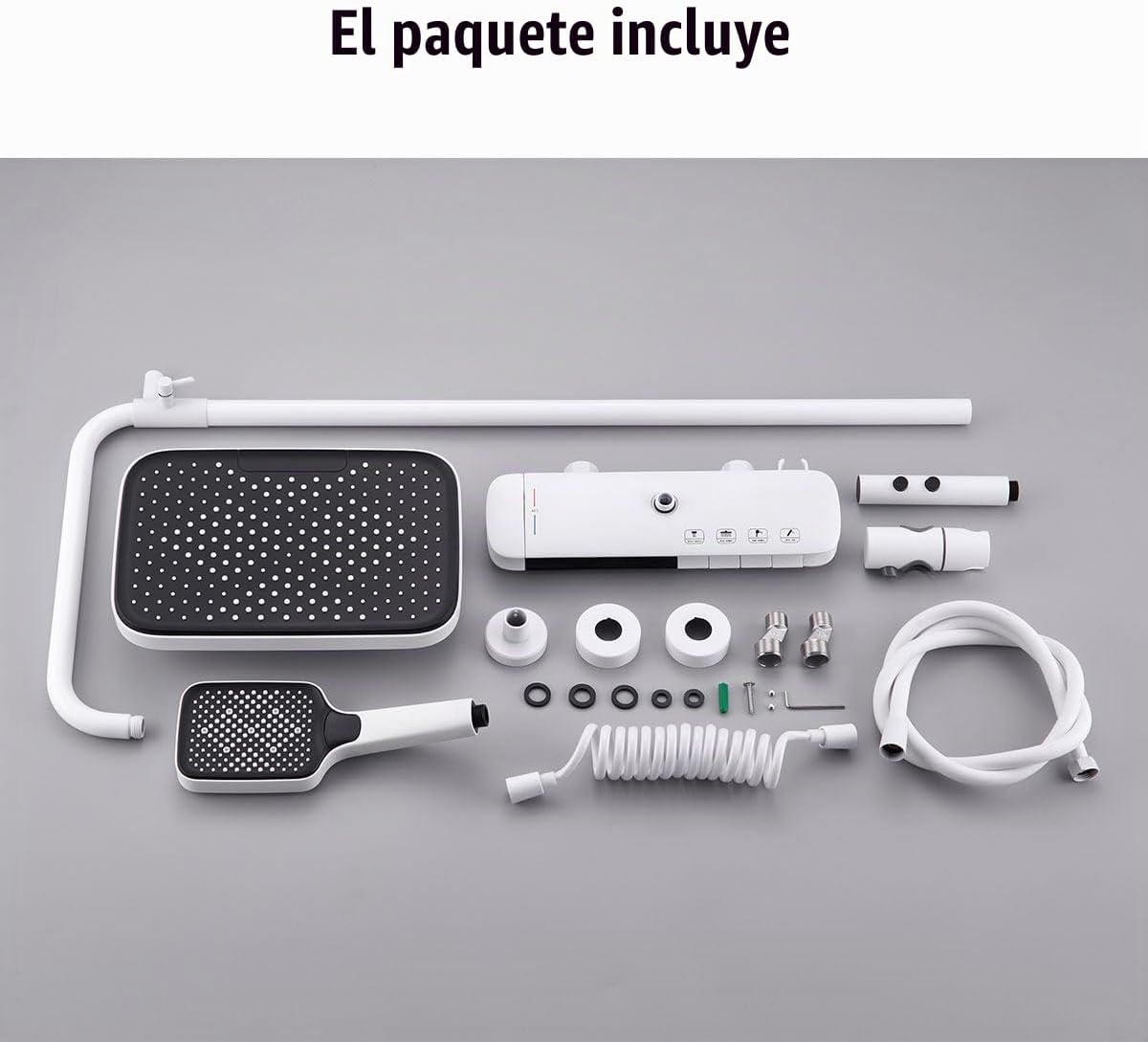 BEITH Sistema de ducha termostático, juego de grifo de ducha de 4 t...