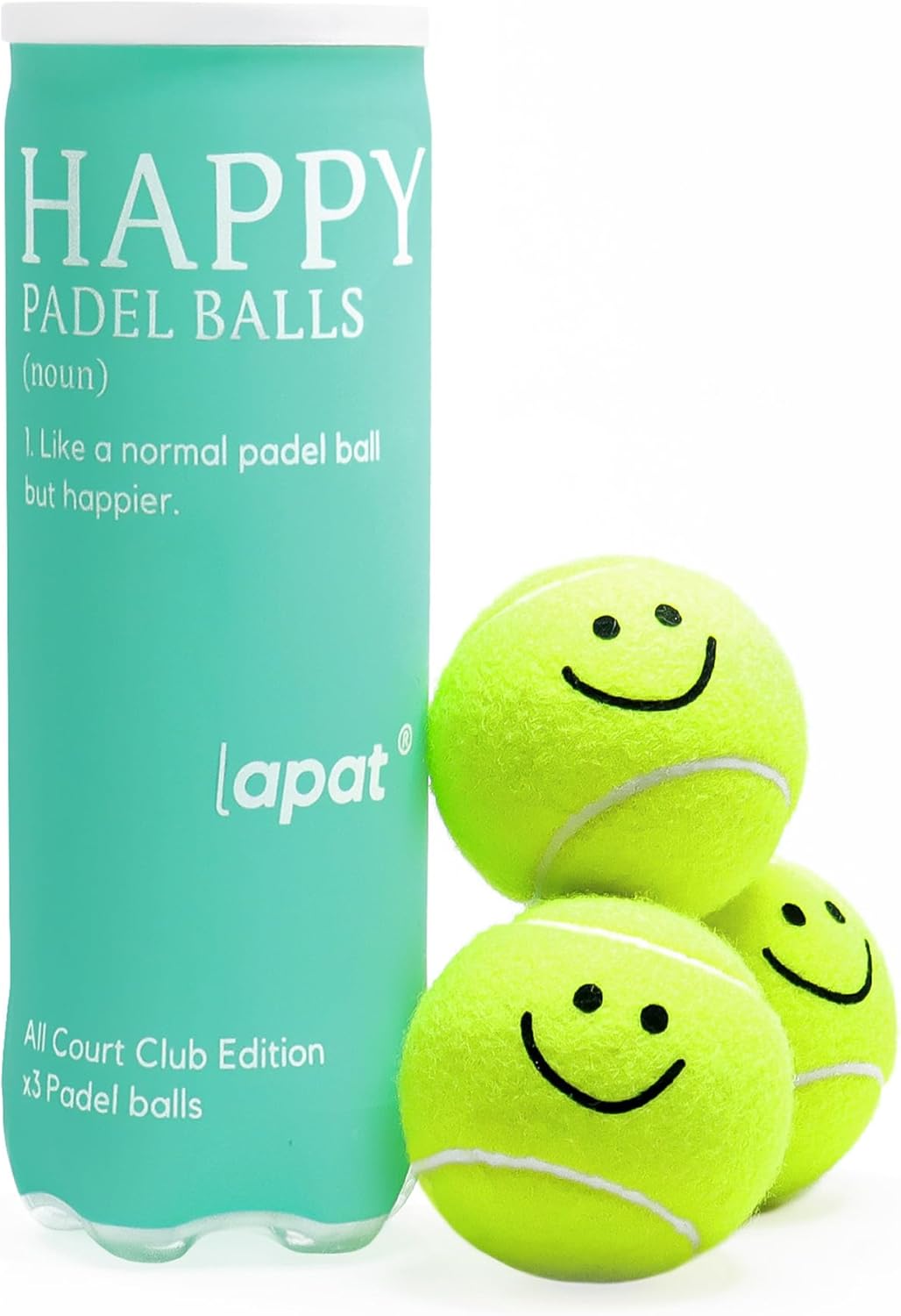 LAPAT Pelotas de Padel - Lata individual con 3 Pelotas - Calidad Pr...