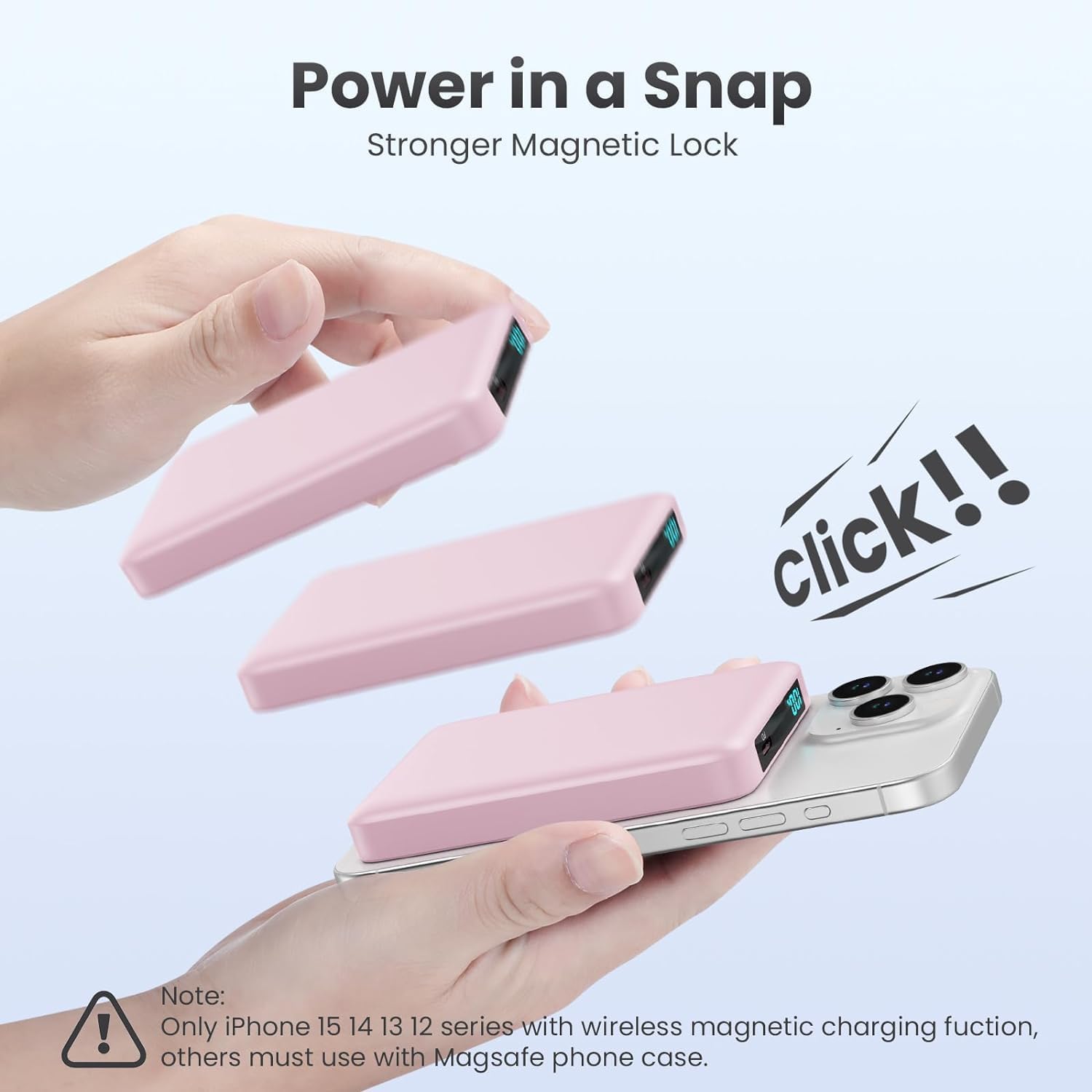 Cargador portátil magnético de 10800mAh para paquete de batería Mag...