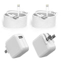 Paquete de 2 cargadores para iPad, cable de carga rápida de 10 pies...