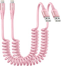 Cable de carga para iPhone para automóvil de 3 pies, paquete de 2 c...