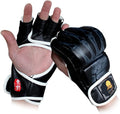 ZooBoo Guantes de MMA, guantes de boxeo de medio dedo, mitones de M...