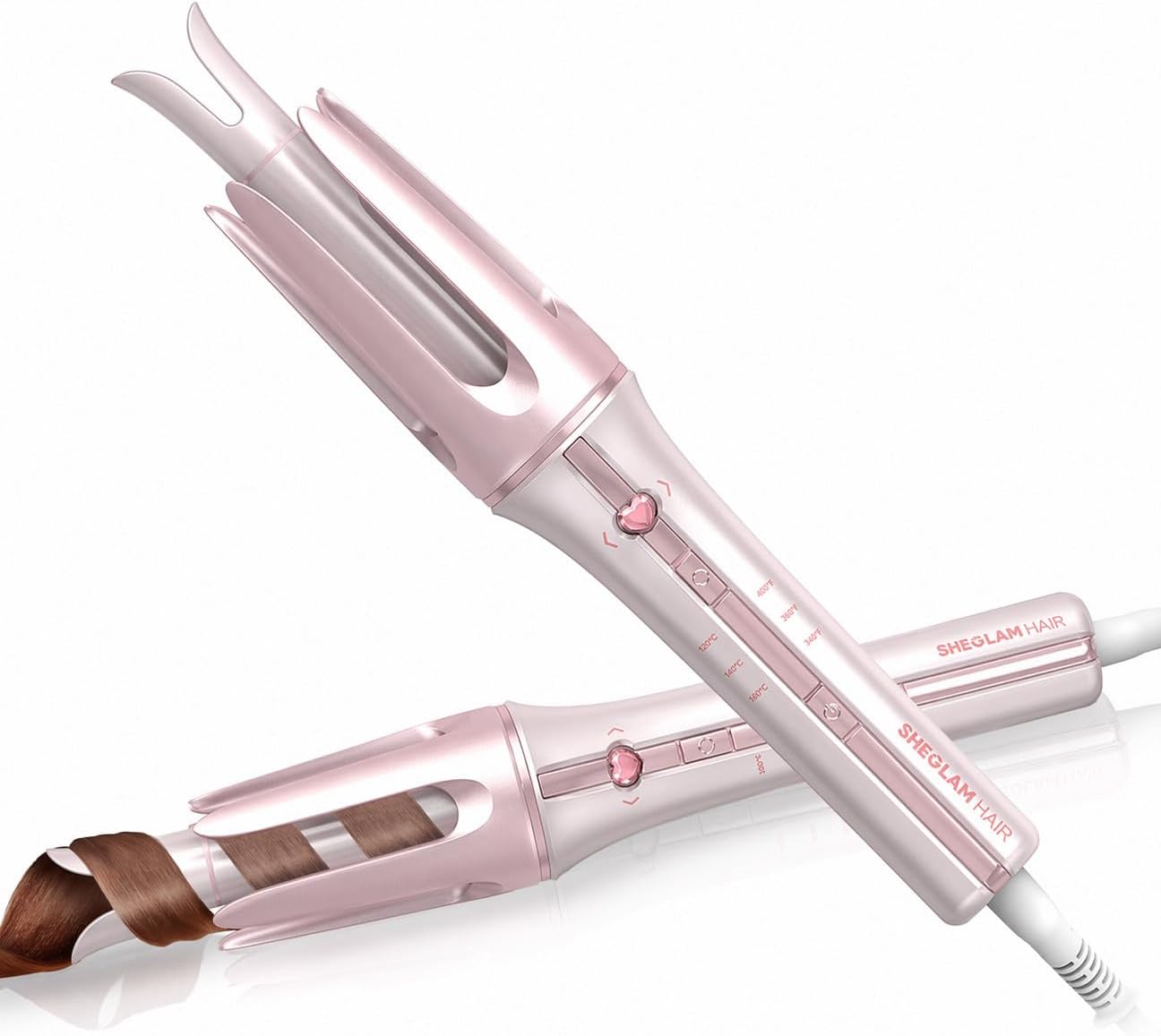 SHEGLAM Rizador automático de regalo para mujer (rosa, 0.75 pulgada...
