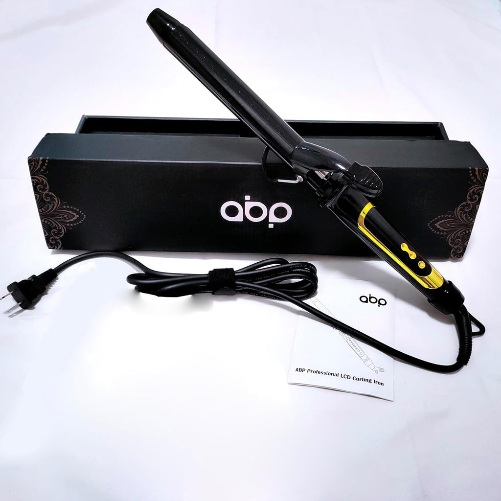 abp - Rizador de pelo de 3\/4 pulgadas con barril largo pequeño y r...