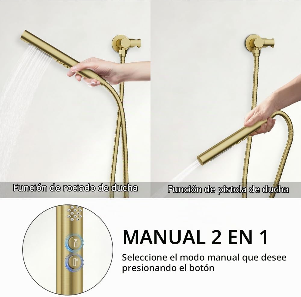 Sistemas de Ducha STARBATH - Cabezal de ducha de lluvia doble redon...