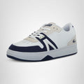 Lacoste Tenis L001 para hombre, blanco\/azul marino, 12