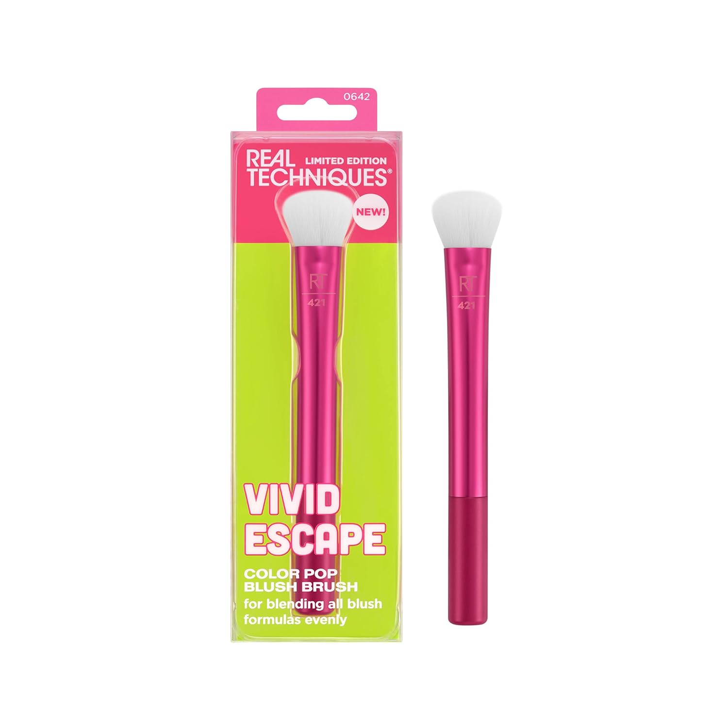 Real Techniques Brocha para colorete Vivid Escape Color Pop, brocha...