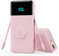 Cargador portátil de 40800 mAh con cables integrados, batería portá...