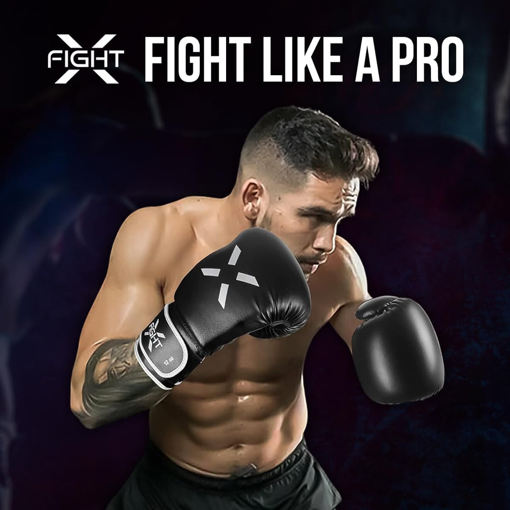 FightX Guantes de Boxeo Profesionales para Hombres y Mujeres \u2013...