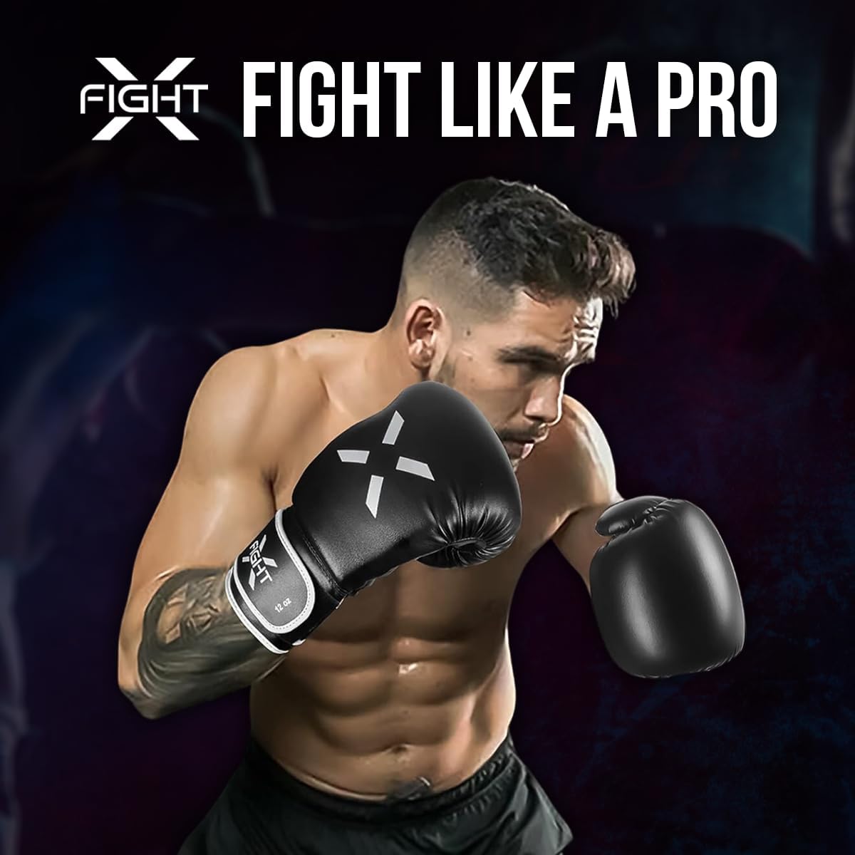 FightX Guantes de Boxeo Profesionales para Hombres y Mujeres \u2013...