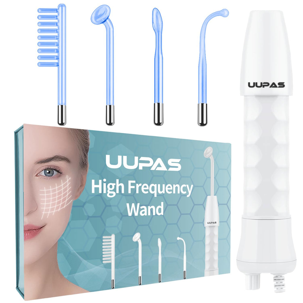 UUPAS - Varita facial de alta frecuencia, portátil de mano 4 en 1,...
