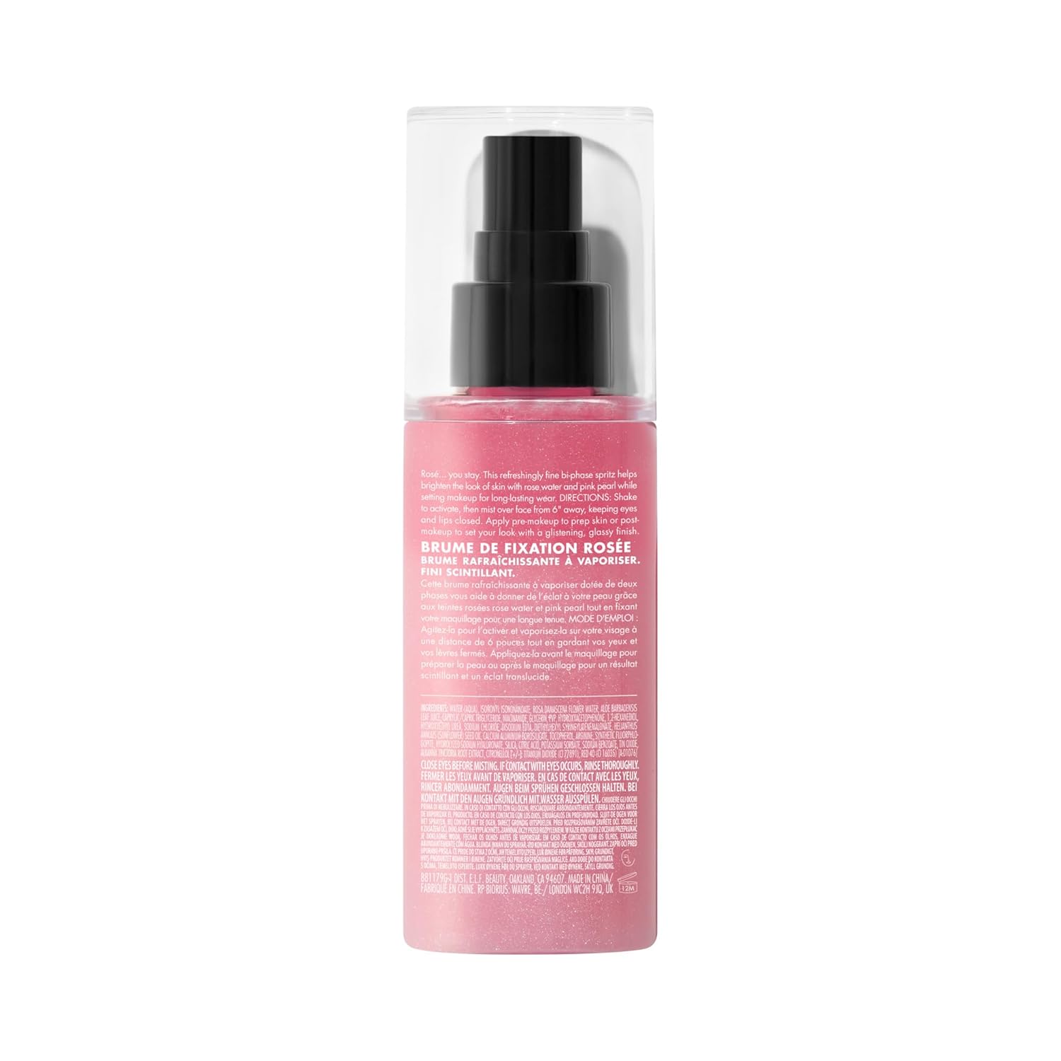 duende. Spray fijador Power Grip Rosé, maquillaje Grips para un uso...