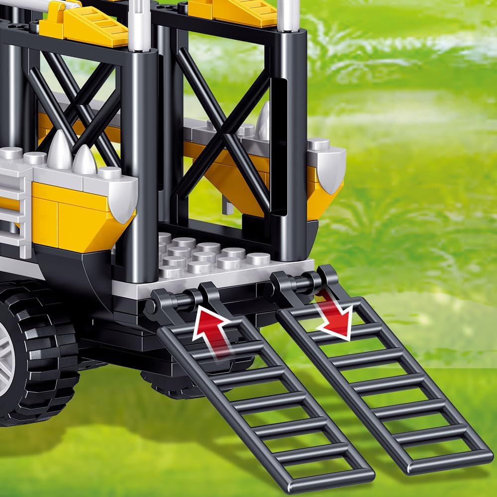 Mesiondy Juego de bloques de construcción de dinosaurios, juguetes...