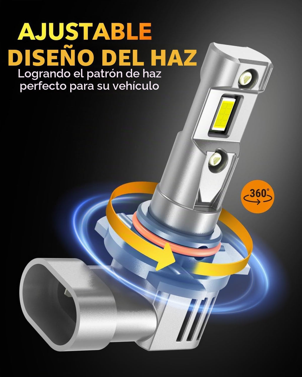OXILAM Bombilla LED 9012 Bombilla HIR2, 40000LM 60W, ultra brillant...