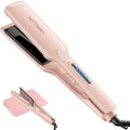 HITTIONA - Plancha de cerámica para mujer, cabello grueso, color ro...