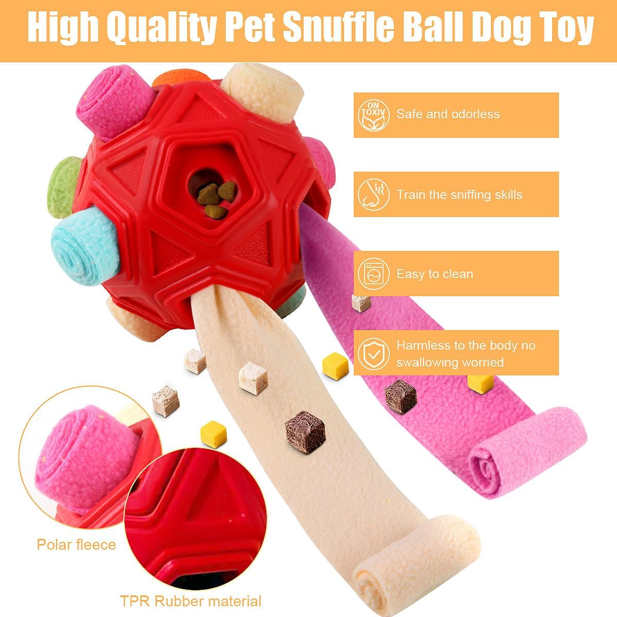 Petration Pelota Olfateadora para Perros - Juguetes de Rompecabezas...