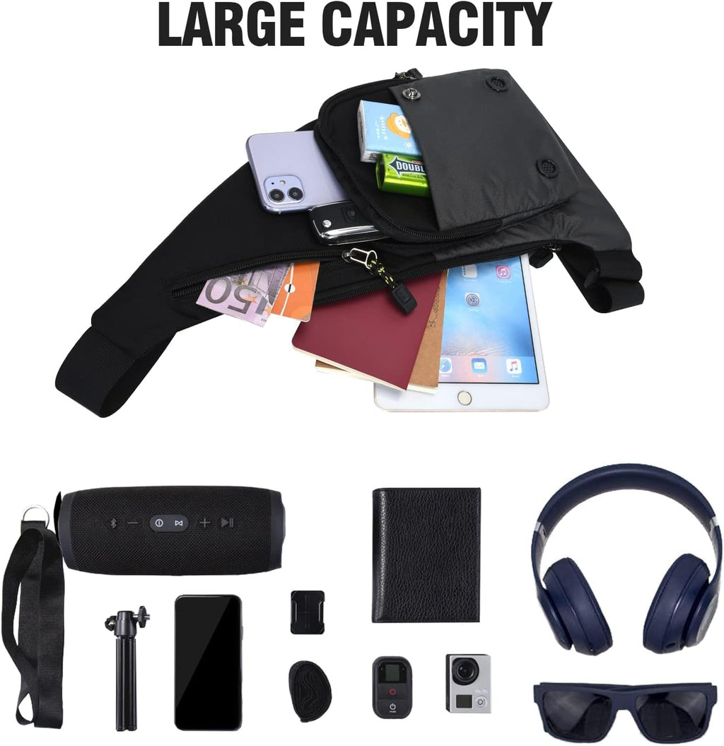 Peicees Bolso Bandolera Impermeable Bolsa Cruzada Para Hombres Moch...