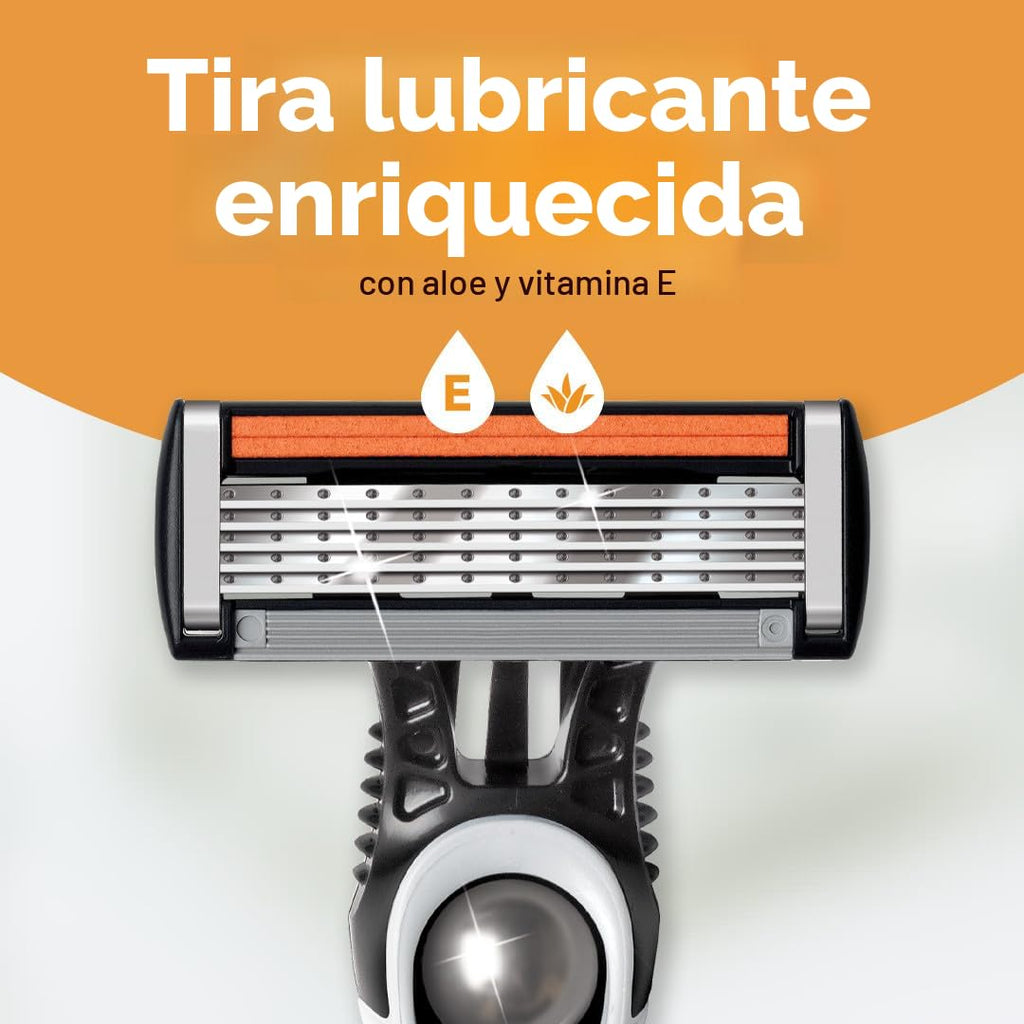 BIC Flex 5 - Maquinilla de afeitar desechable para hombres, rasurad...